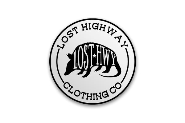 Lost Hwy Armadillo Sticker