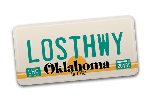 Lost Hwy Oklahoma Is Ok Sticker
